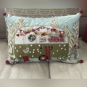 Christmas Pillow with camper
